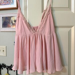 Forever 21 Pink Lace Shirt